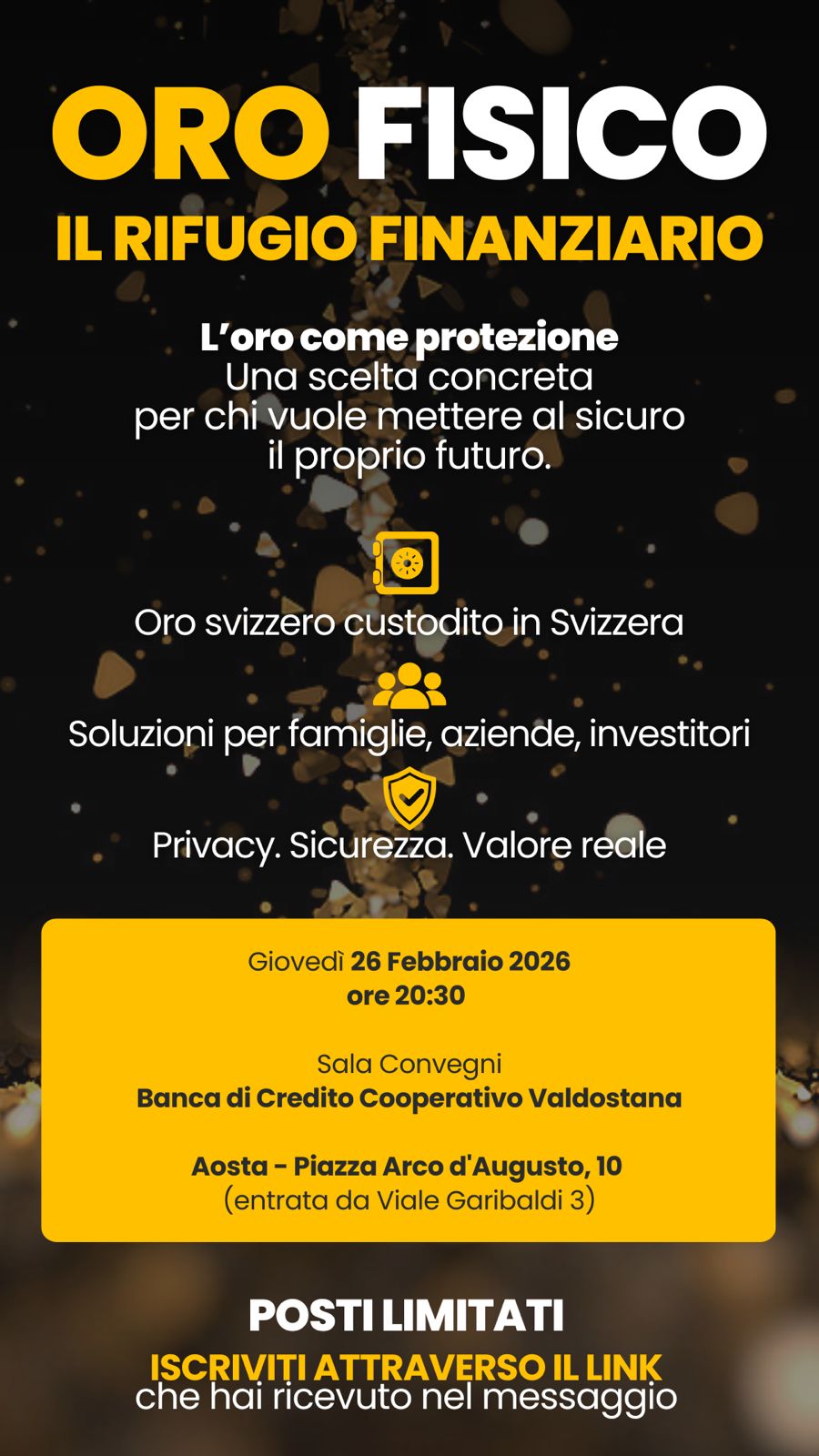 Oro Fisico - Il rifugio finanziario